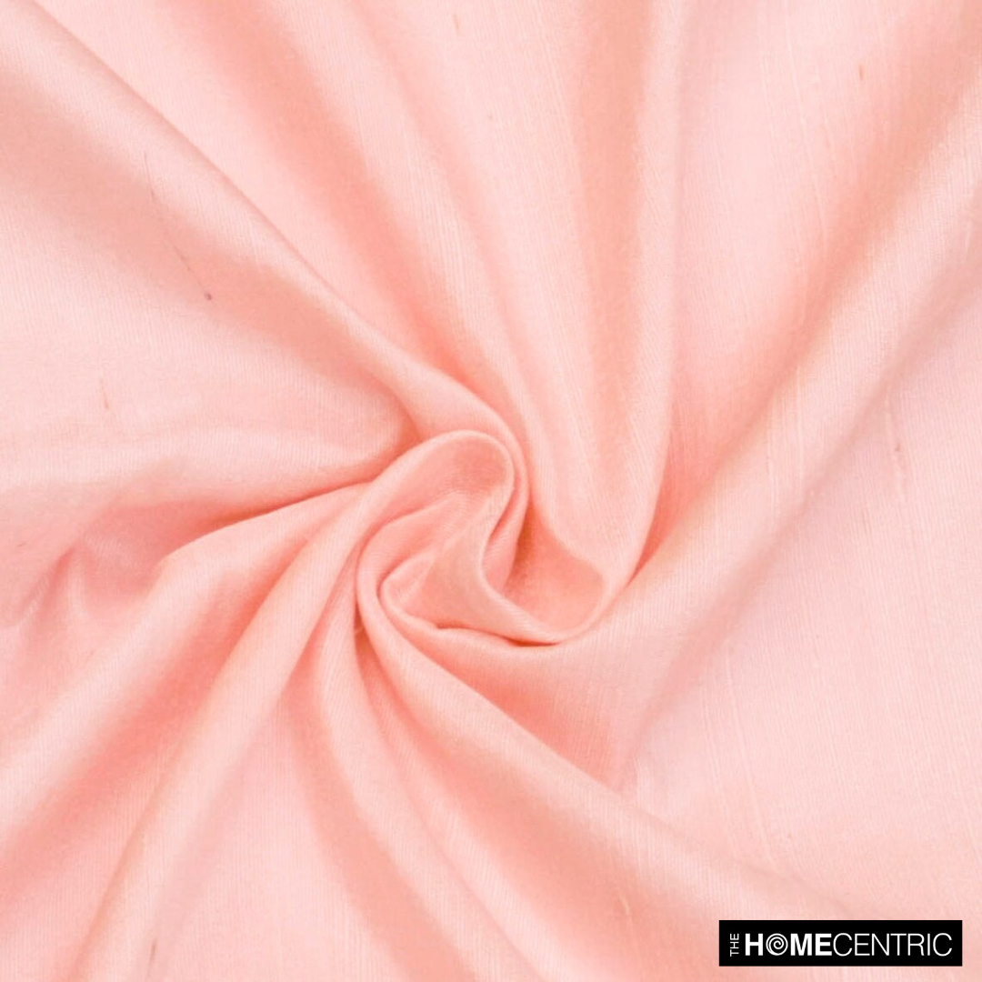 Peach Pink Pink Silk Dupioni Fabric By The Yard