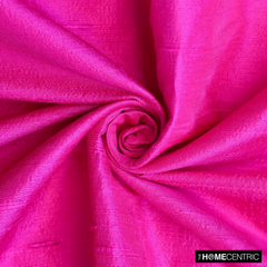 Fuchsia Pink Silk Dupioni Fabric By The Yard