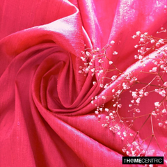 Coral Pink Silk Dupioni Fabric By The Yard