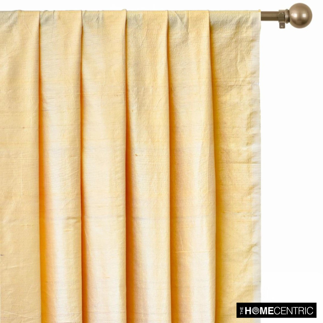 Light Gold Silk Dupioni Fabric By The Yard