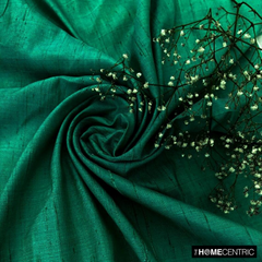 Light Emerald Green Silk Dupioni Fabric By The Yard