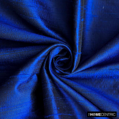 Royal Blue Silk Dupioni Fabric By The Yard