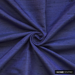 Dark Blue Silk Dupioni Fabric By The Yard