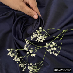 Navy Blue Silk Dupioni Fabric By The Yard