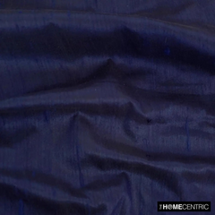 Navy Blue Silk Dupioni Fabric By The Yard
