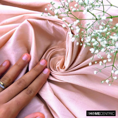 Pastel Peach 100% Pure Silk Dupioni Fabric By The Yard