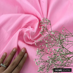 Light Pink 100% Pure Silk Dupioni Fabric By The Yard