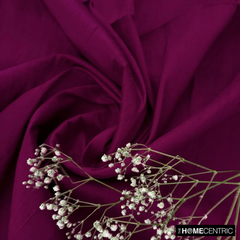 Burgundy 100% Pure Silk Dupioni Fabric By The Yard