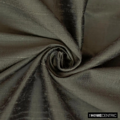Taupe Green 100% Pure Silk Fabric By The Yard