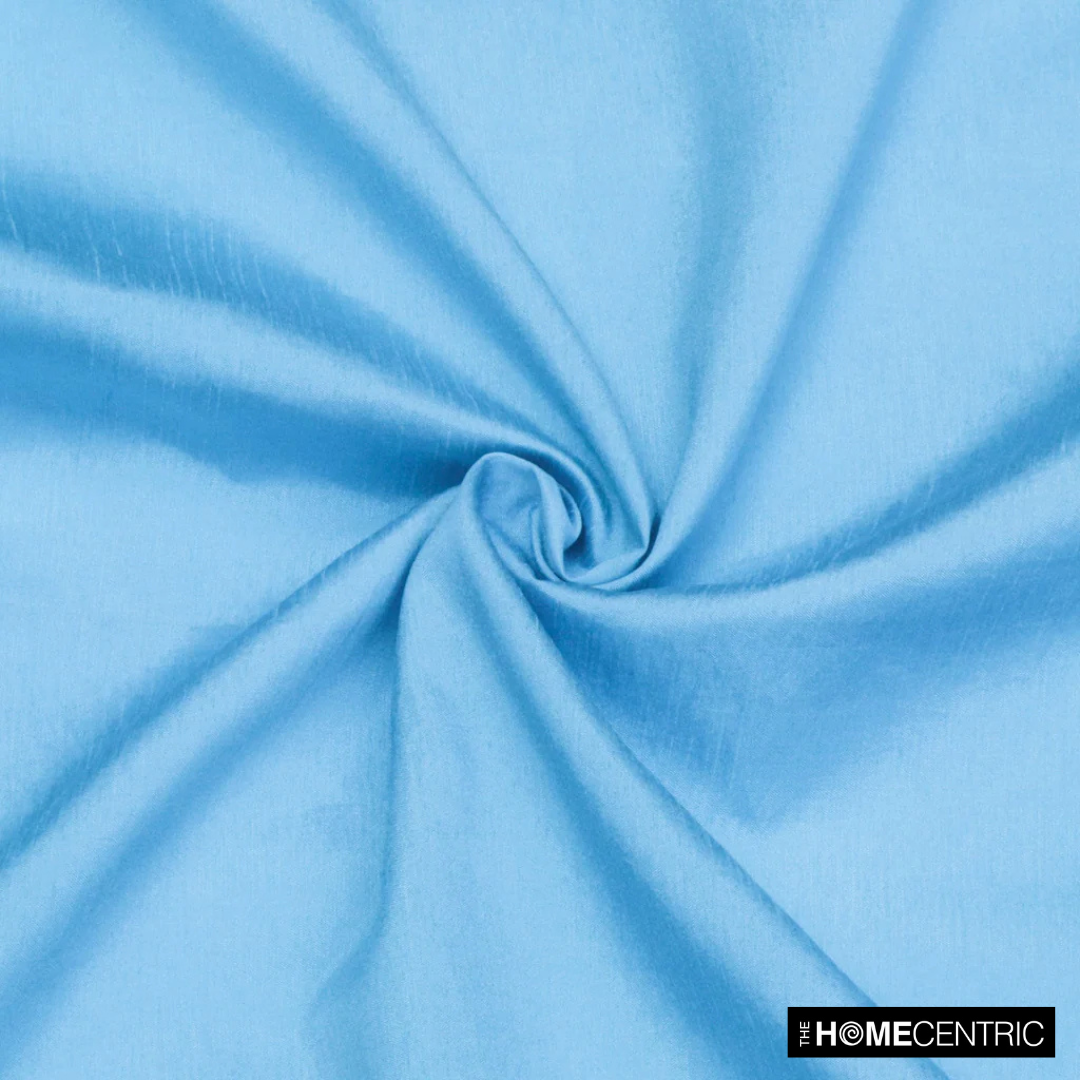 Light Aqua Blue Art Silk / Faux Silk Fabric By The Yard