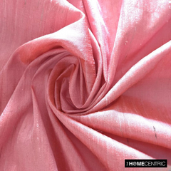 Coral Silk Dupioni Fabric By The Yard