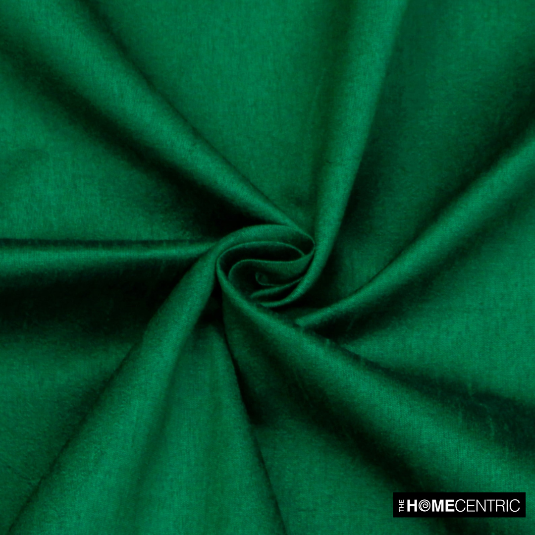 Dark Emerald Green Faux Silk Fabric By The Yard