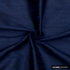 Navy Blue 100% Pure Silk Fabric By The Yard