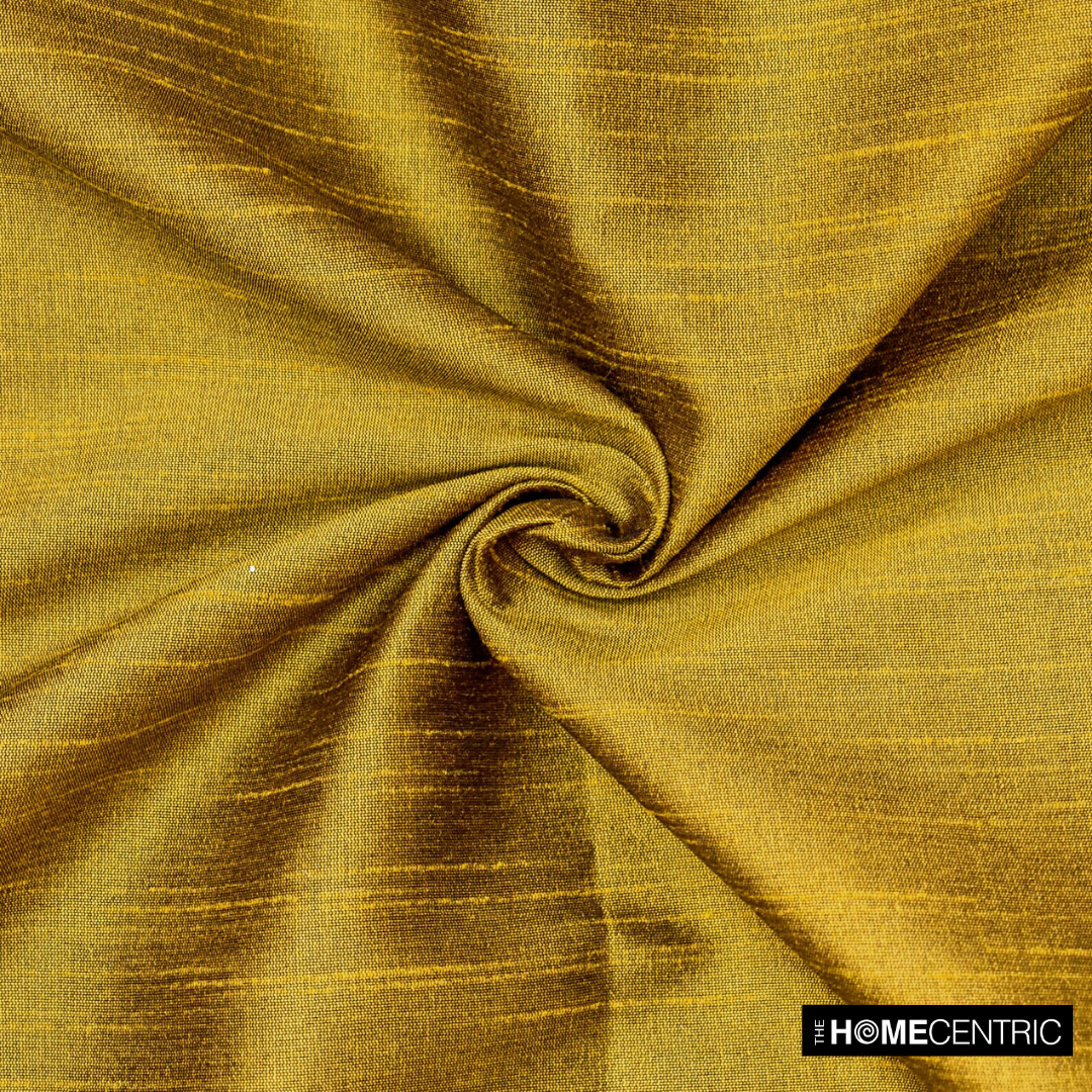 Dark Gold Art Silk/Faux Silk Fabric by the Yard