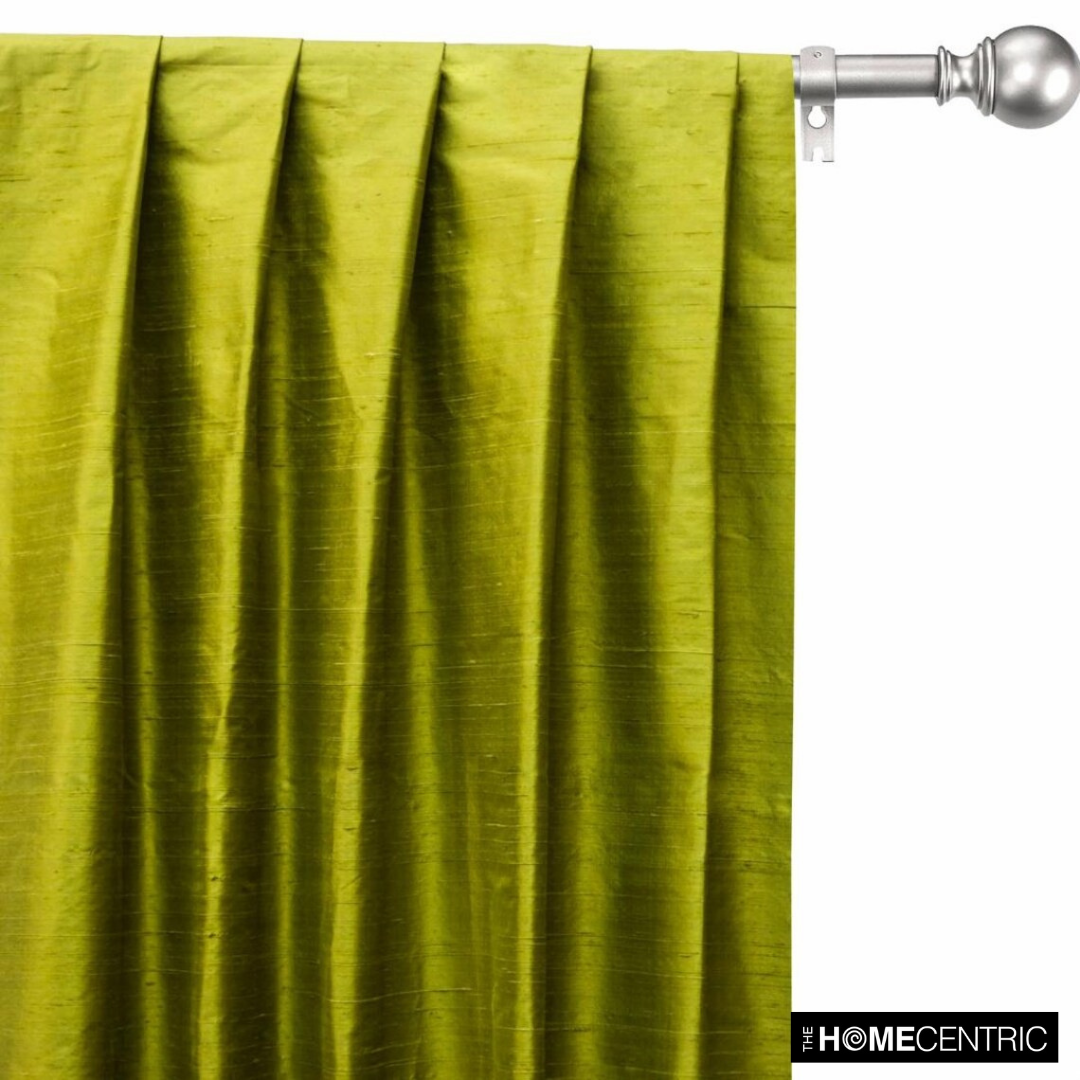 Chartreuse 100% Pure Silk Dupioni Fabric By The Yard