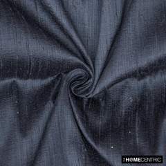 Midnight Blue 100% Pure Silk Fabric By The Yard