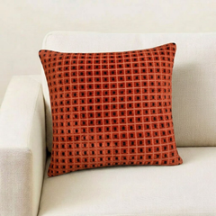 Orange Velvet Decorative Throw Pillow Cover - Eerie Glow