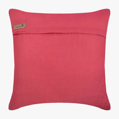 Coral Sea Shells - Coral Pink Cotton Linen Decorative Euro Sham