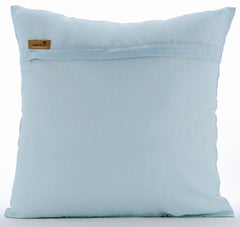 Goldilocks - Light Blue Cotton Linen Decorative Euro Sham