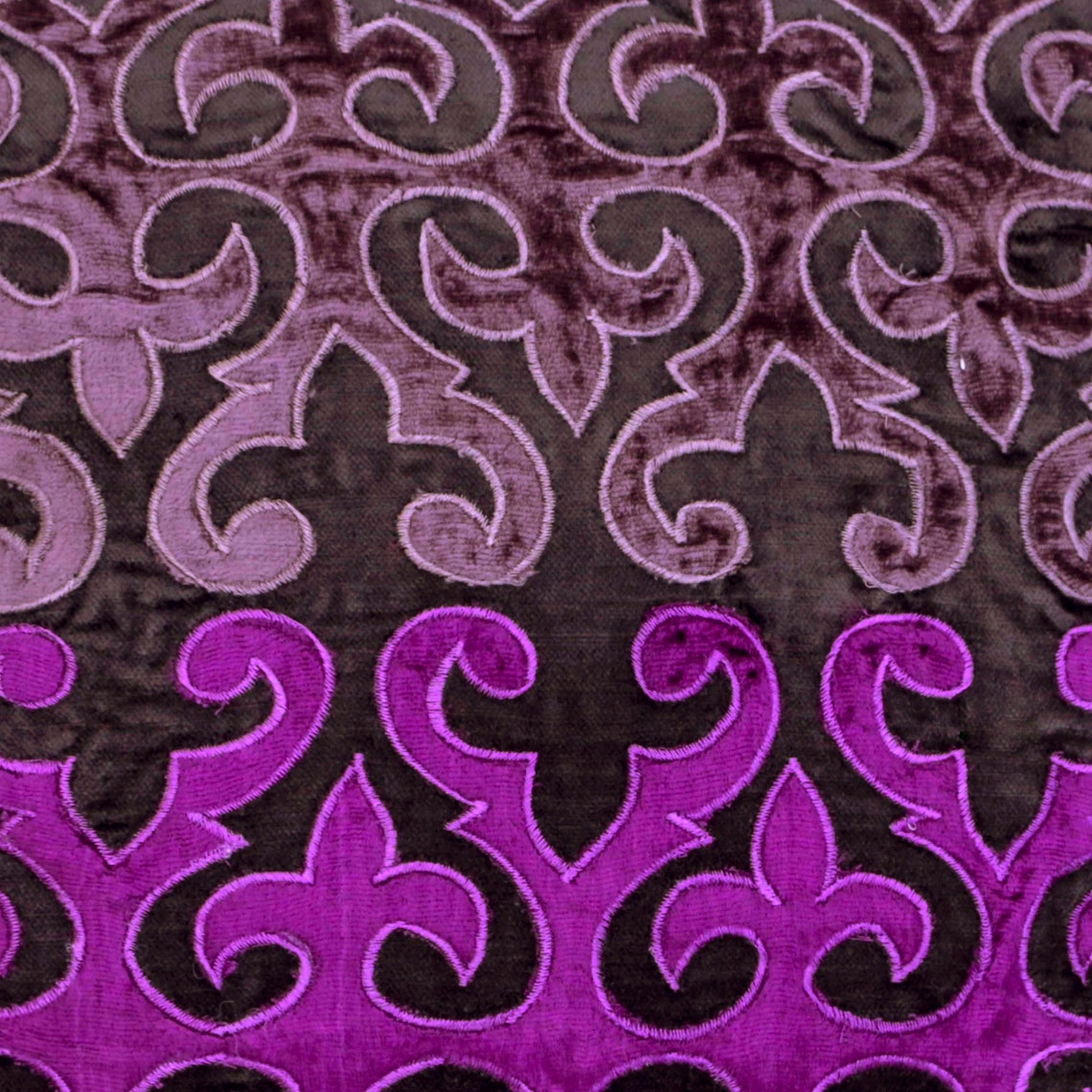 Ever Plum Applique Decorative Euro Sham