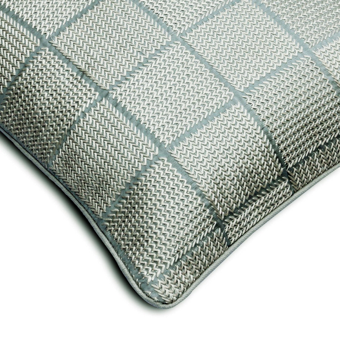 Chevron Sky Blue Decorative Euro Sham