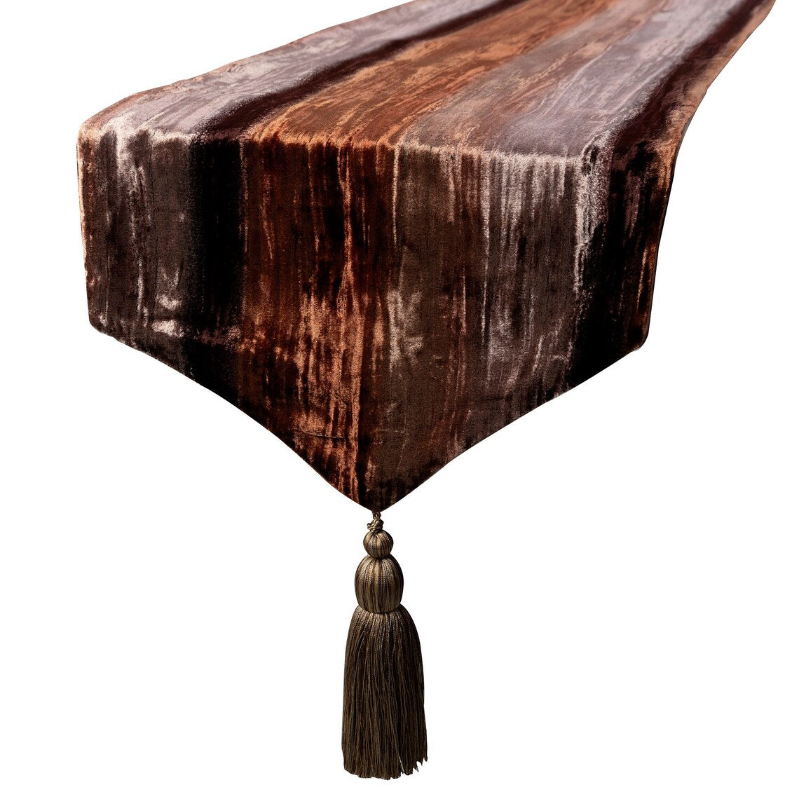 Ombre Brown - Brown Velvet Decorative Table Runner