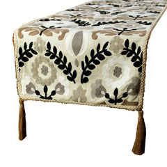Atushi - Beige Linen Decorative Table Runner