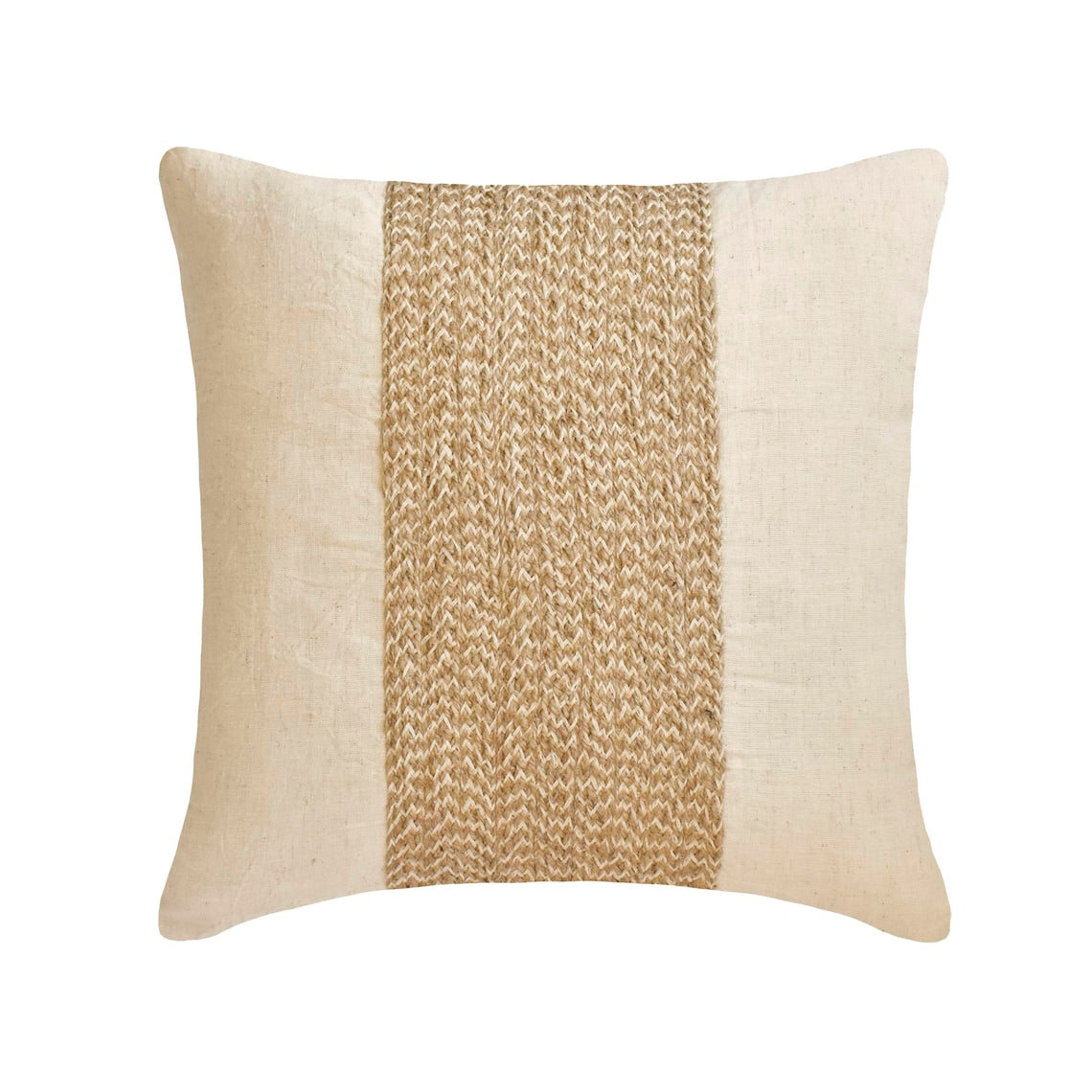 Linen Memories - Natural Beige Cotton Linen Throw Pillow Cover