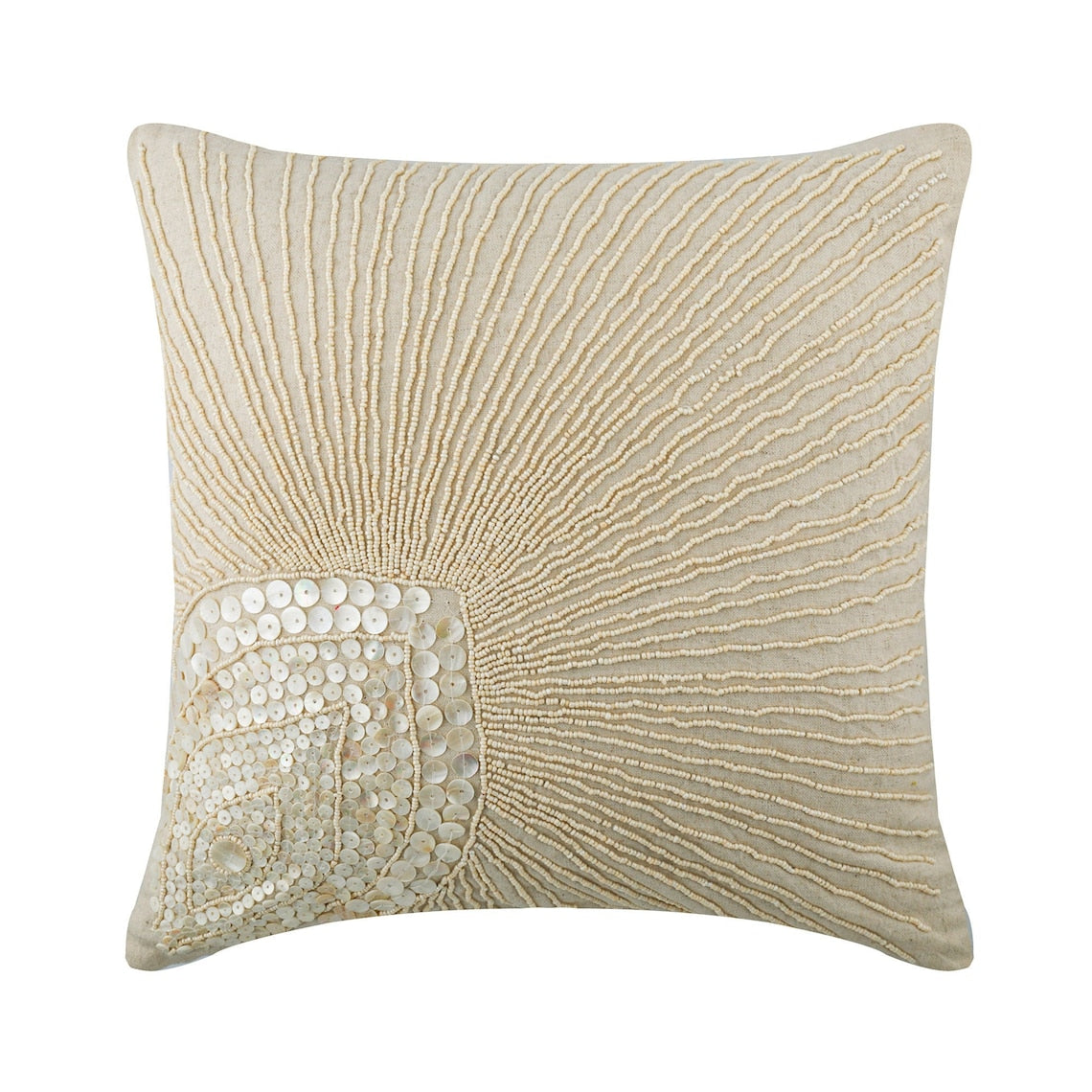 Peacock Grace - Aqua Blue Art Silk Throw Pillow Cover