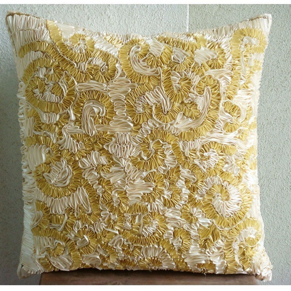 Magnificent Awe Embroidery Throw Pillow Cover