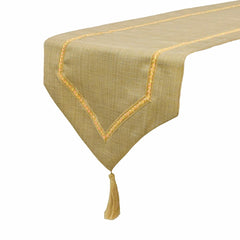 Bohemian Beauty - Beige Jute Decorative Table Runner