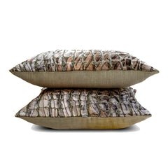 Prowl & Pounce - Brown Velvet Lumbar Pillow Cover