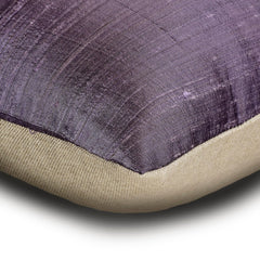 Purple Silk Essence - Purple Silk Lumbar Pillow Cover