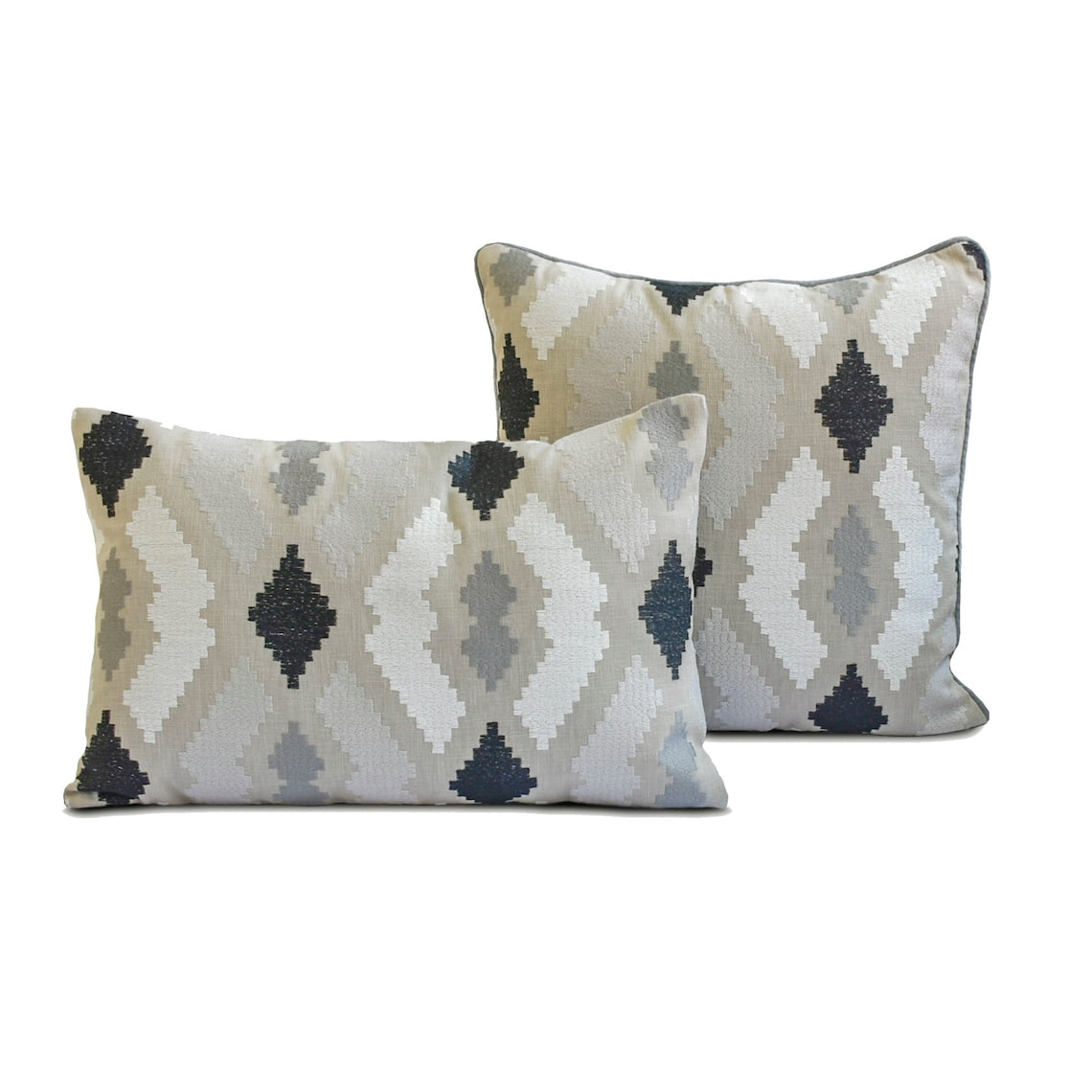 Stitch Story - Beige Linen Lumbar Pillow Cover