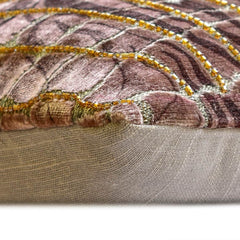 Roar & Ripple - Brown Velvet Lumbar Pillow Cover