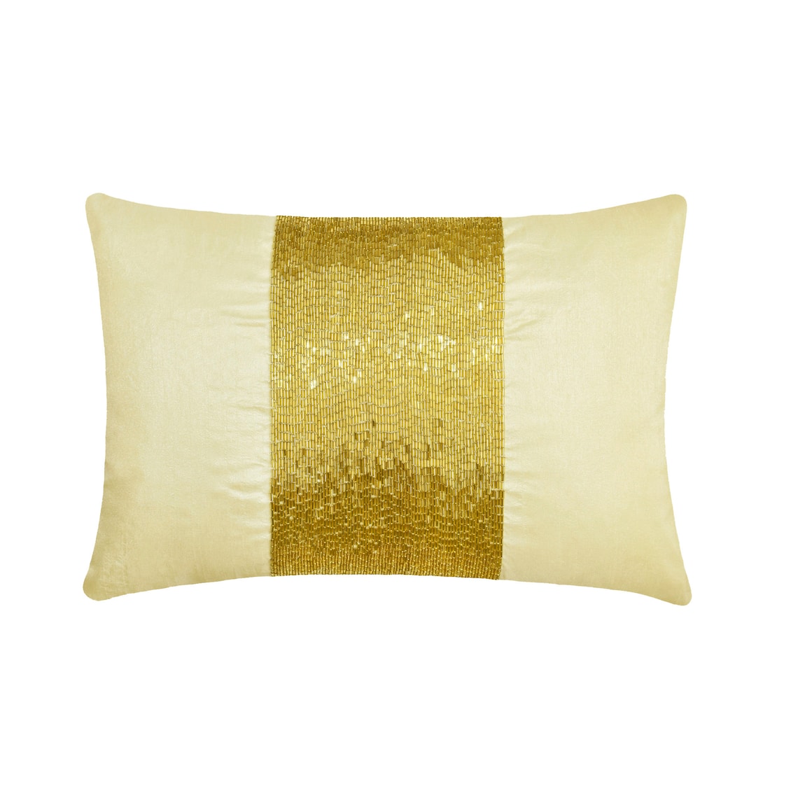 Glittering Gold Lumbar Pillow Cover