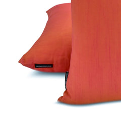 Pink Yellow Luxury - Pink & Yellow Silk Throw Pillow Cover Pack of 2