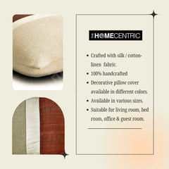 Rust Silk Essence - Rust Silk Lumbar Pillow Cover