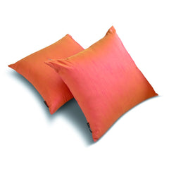 Pink Yellow Luxury - Pink & Yellow Silk Throw Pillow Cover Pack of 2