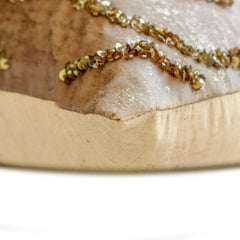 Astral Glow Gold - Gold Jacquard Lumbar Pillow Cover