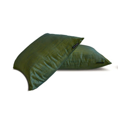 Teal And Yellow Luxury - Teal & Yellow Art Silk Throw Pillow Cover Pack of 2