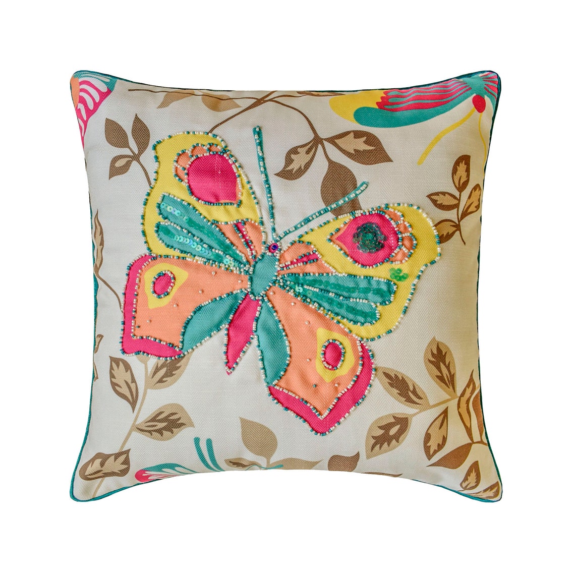 Butterfly Flutter Throw Pillow Cover
