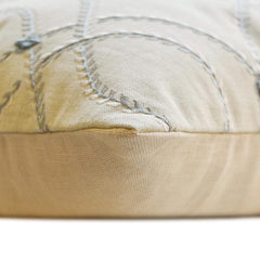 Viola - Beige Linen Lumbar Pillow Cover