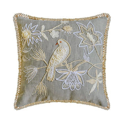 Ava Gray Throw Pillow Cover