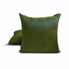 Teal And Yellow Luxury - Teal & Yellow Art Silk Throw Pillow Cover Pack of 2