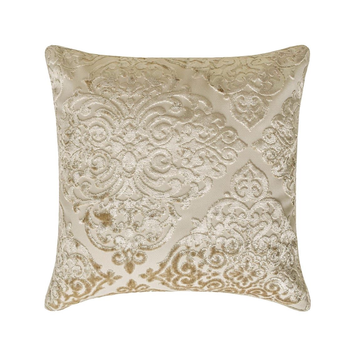 Damask Spell Ivory Throw Pillow Cover
