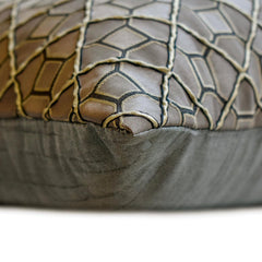 Interface - Brown Jacquard Lumbar Pillow Cover