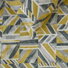 Abstract Array - Cotton Chartreuse Decorative Bed Runner and Pillow Cover