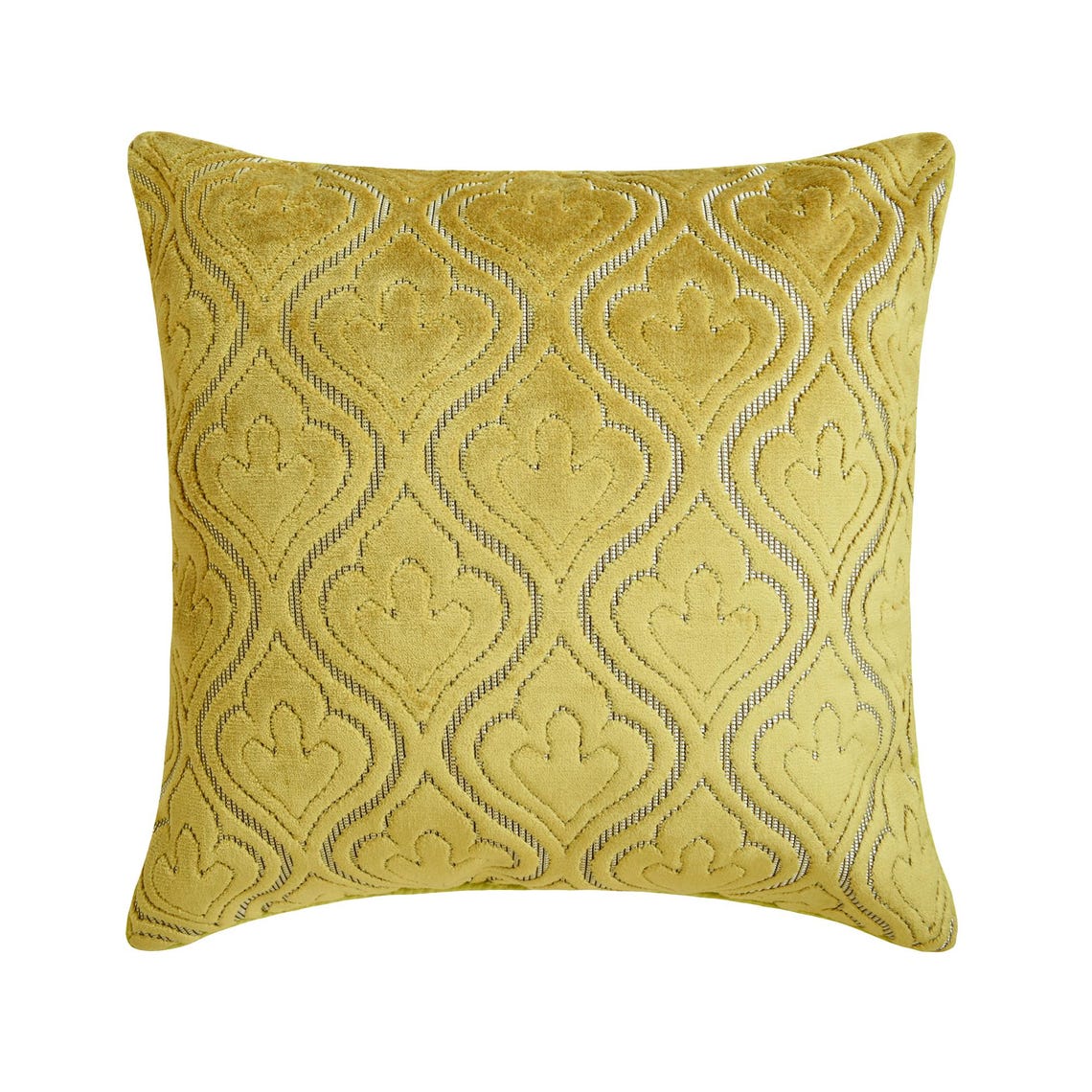 Velvet Majestic Chartreuse Throw Pillow Cover