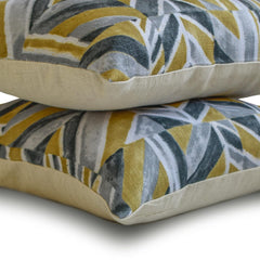 Assemblage - Chartreuse Green Cotton Canvas Lumbar Pillow Cover